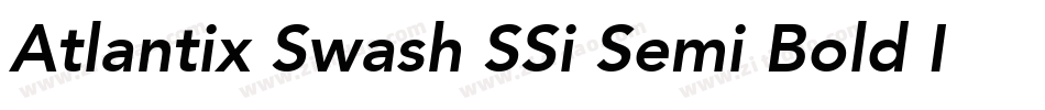 Atlantix Swash SSi Semi Bold Italic字体转换